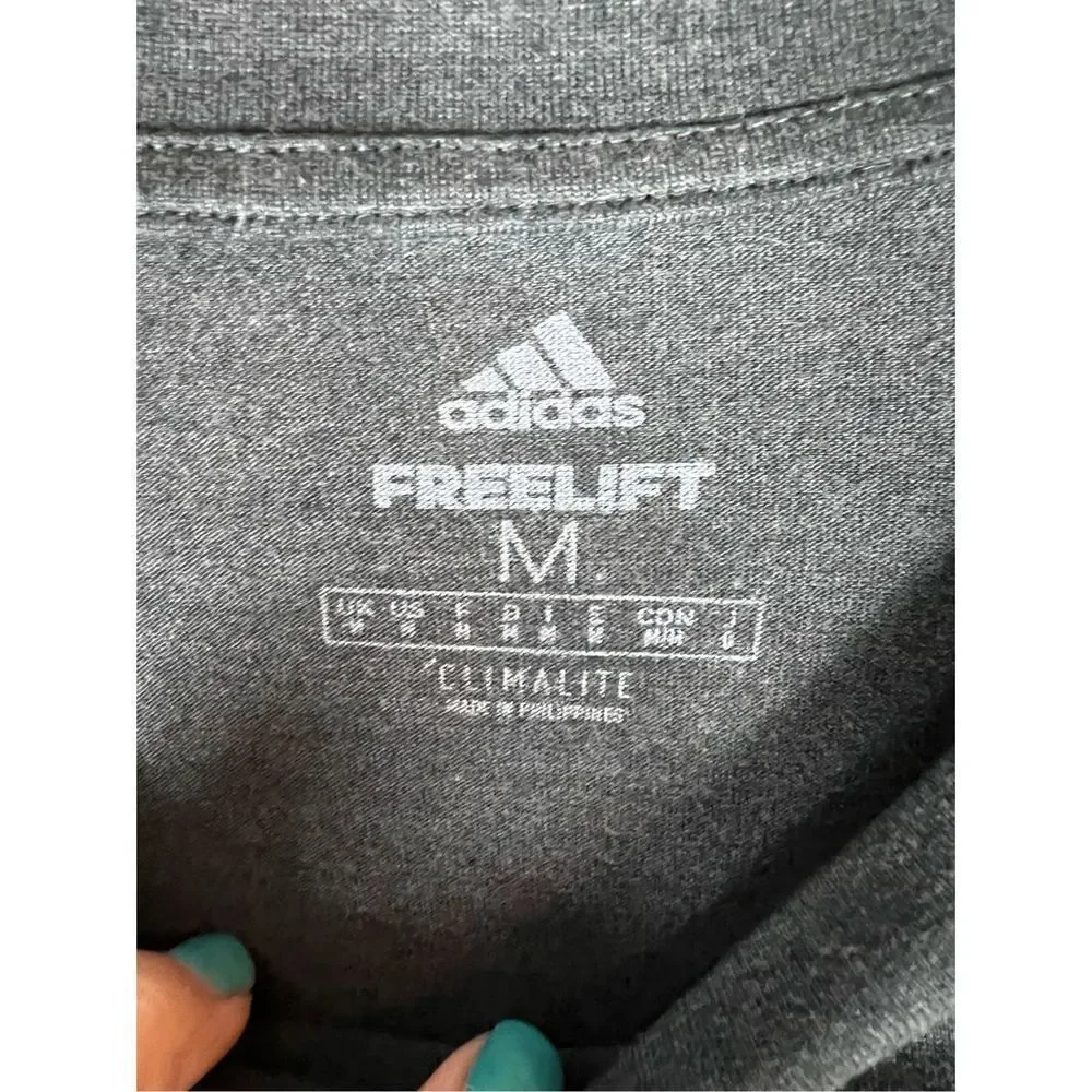 Adidas Mens Freelift Grey Shirt Size M